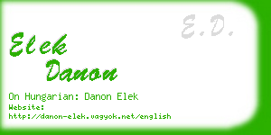 elek danon business card